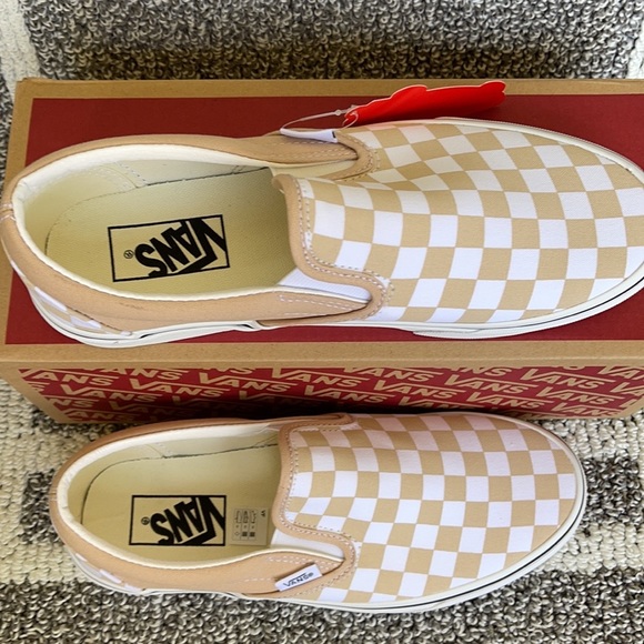 Vans Classic Slip-On Checkerboard Frappe/True White WMNS - Picture 3 of 16